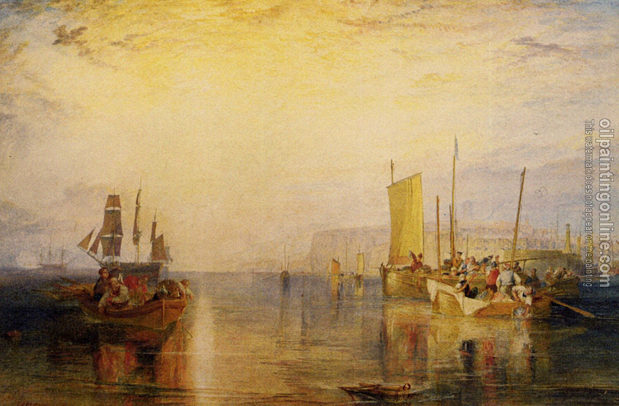 Turner, Joseph Mallord William - Sunrise. Whiting Fishing at Margate